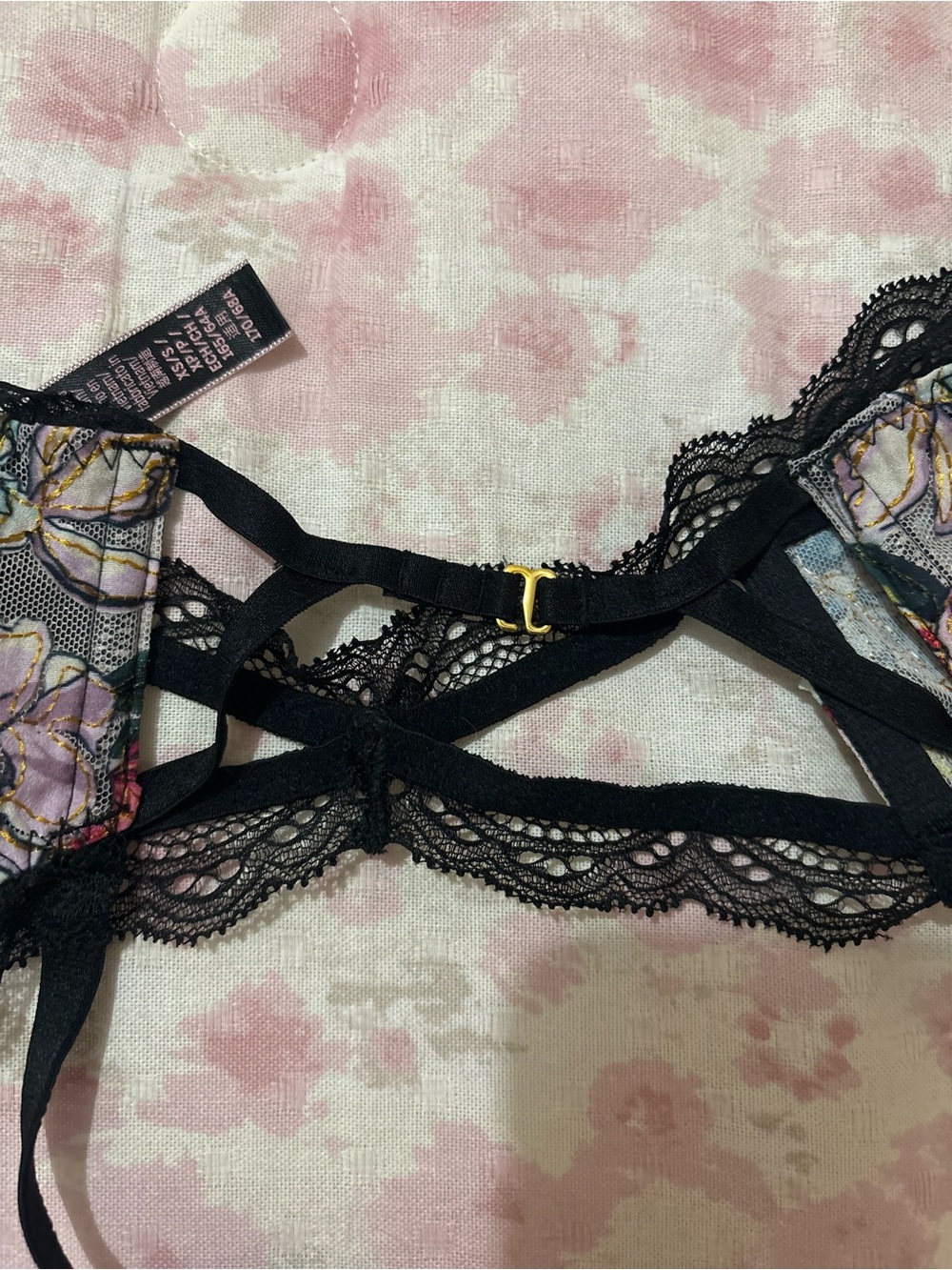 NWT Victoria’s Secret Floral Garter Belt - Picture 5 of 6